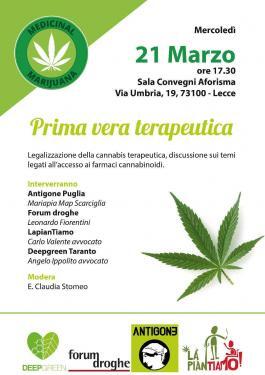 Cannabis terapeutica La piantiamo Lecce