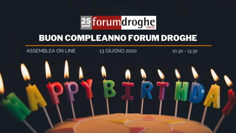 Buon compleanno Forum Droghe